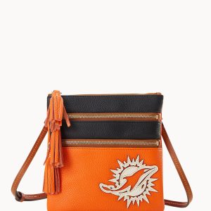 NFL Dolphins Triple Zip Crossbody