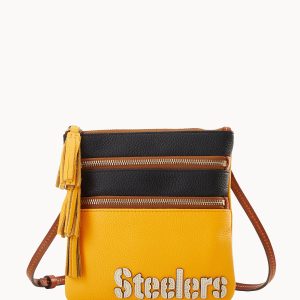 NFL Steelers Triple Zip Crossbody