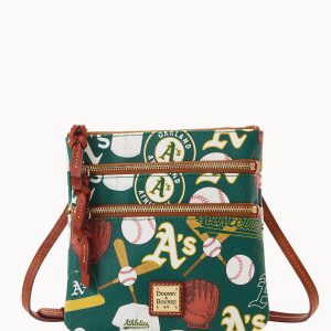 MLB Athletics Triple Zip Crossbody