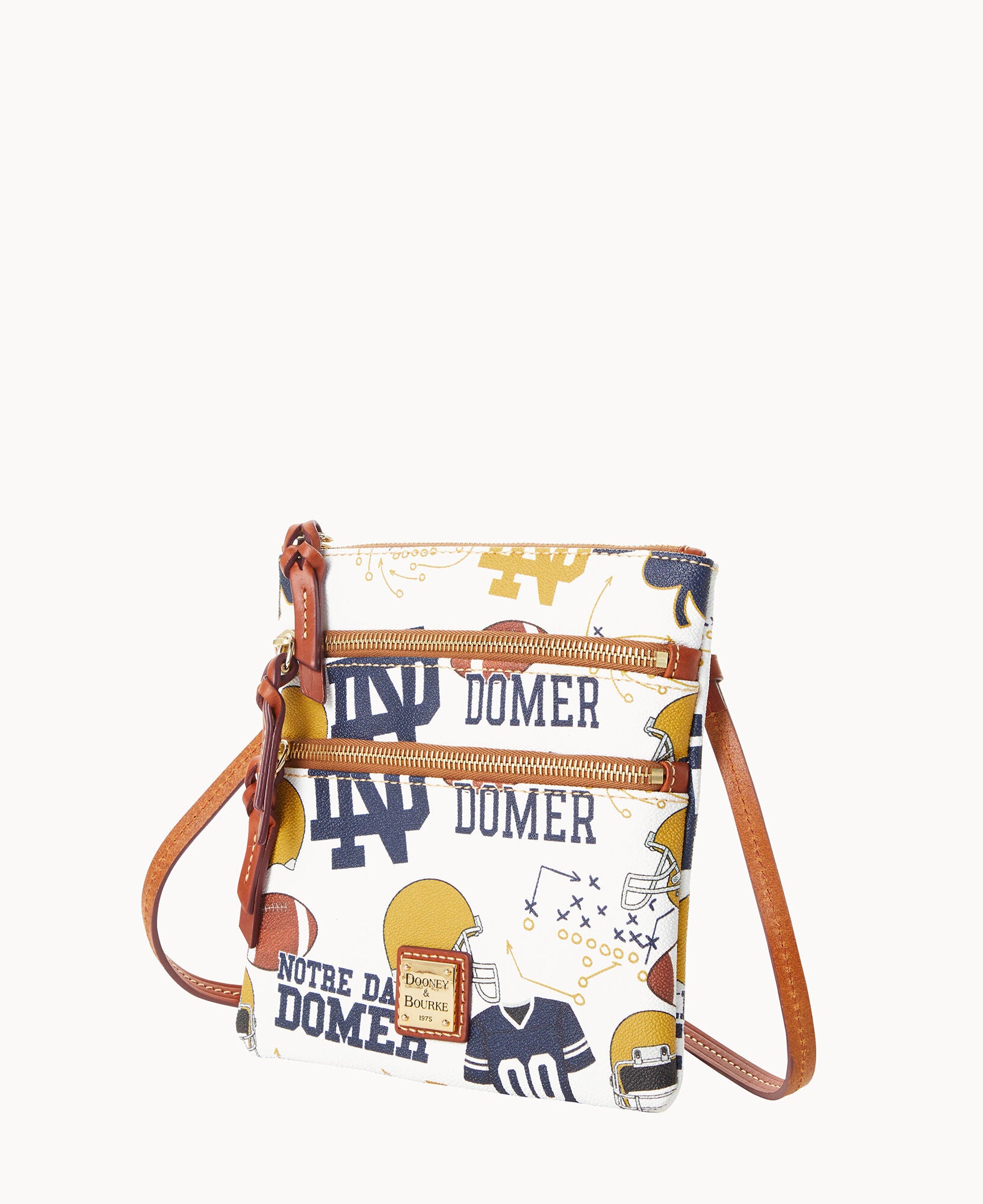 Collegiate University of Notre Dame North South Triple Zip Crossbody - Image 2