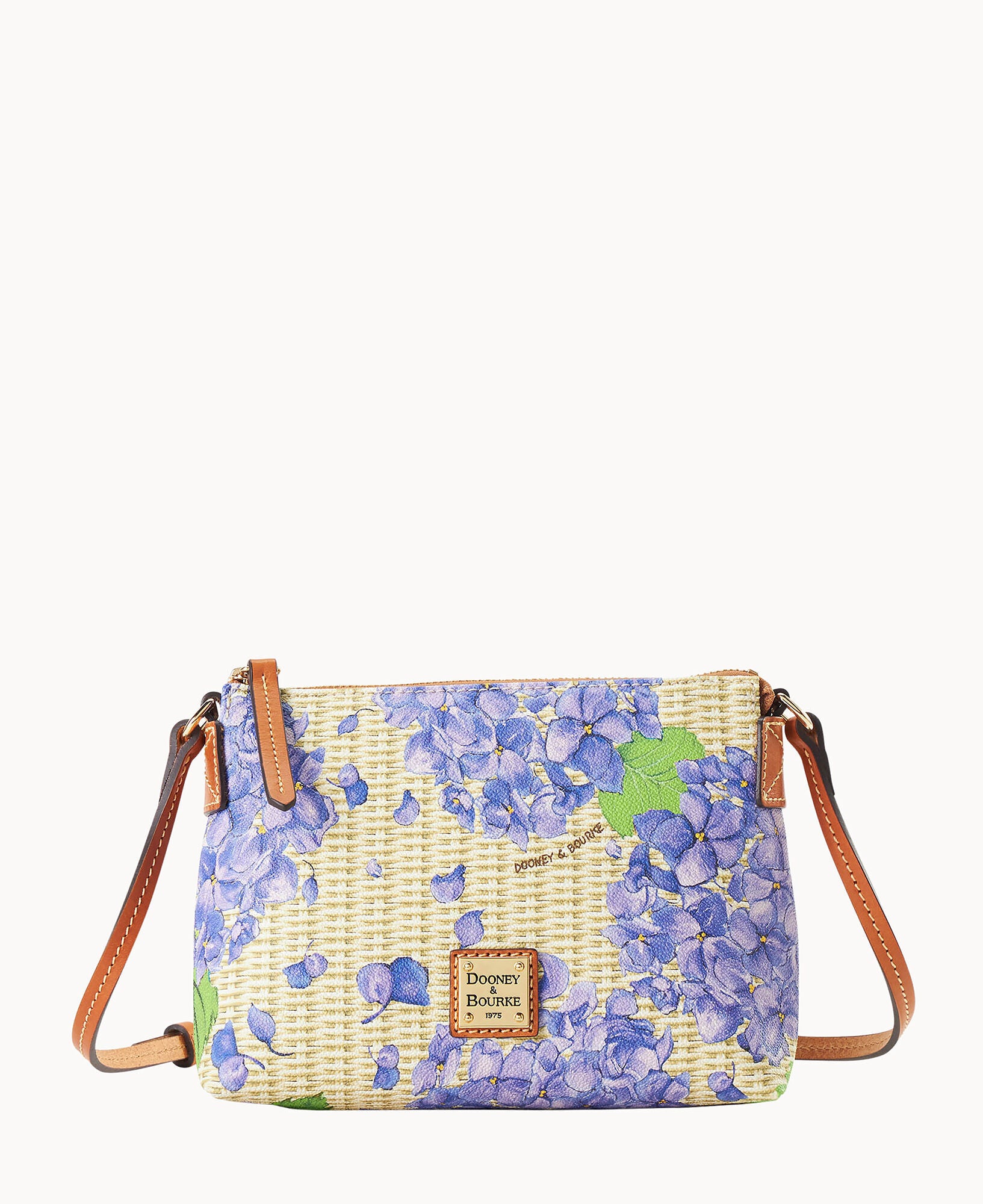 Hydrangea Basketweave Crossbody Pouchette - Image 5