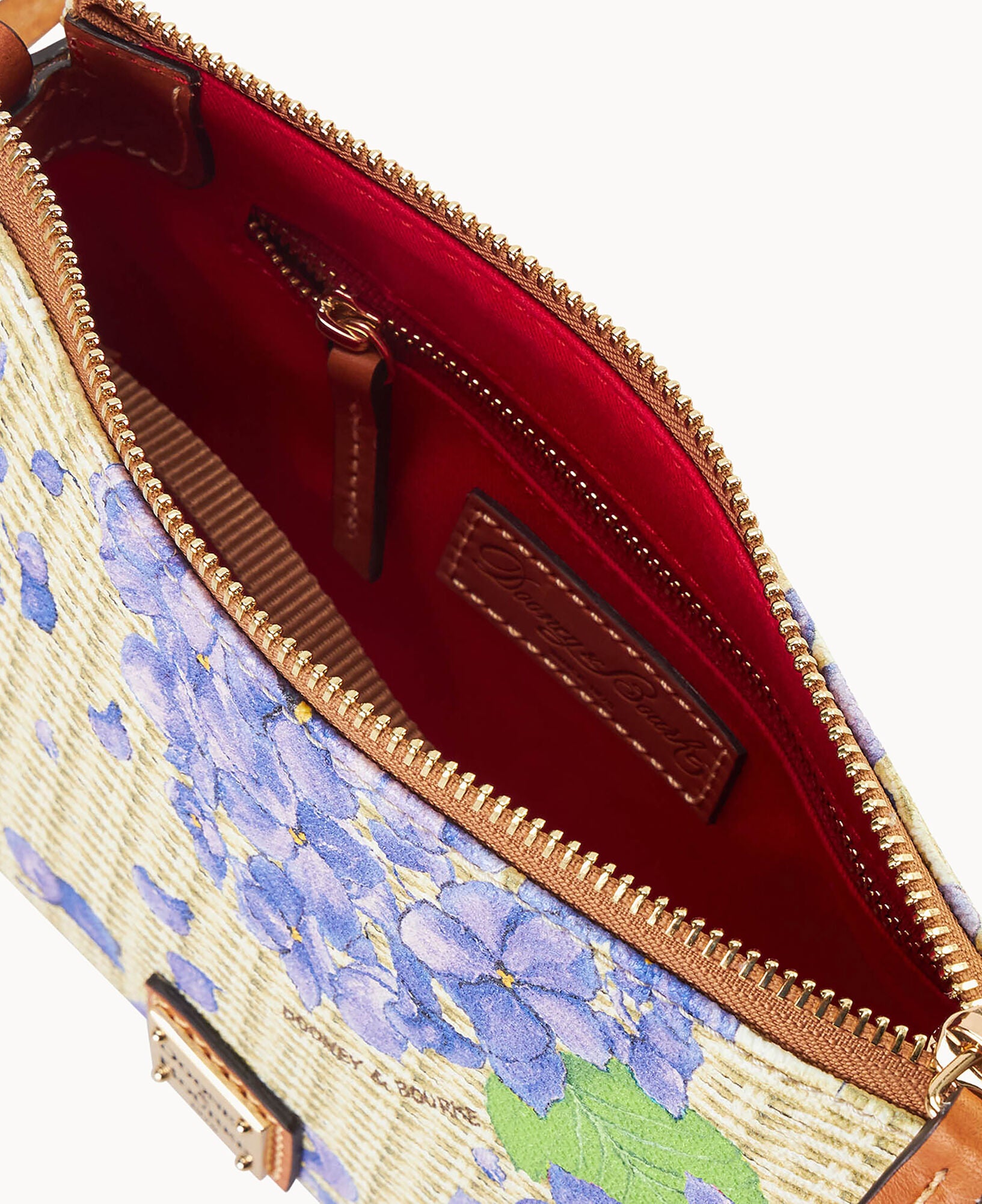Hydrangea Basketweave Crossbody Pouchette - Image 7