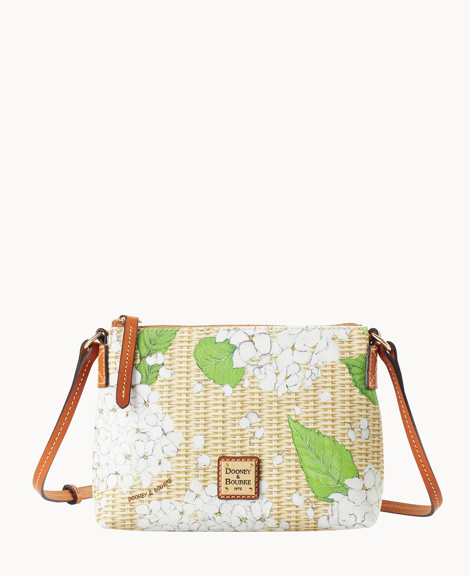 Hydrangea Basketweave Crossbody Pouchette - Image 13