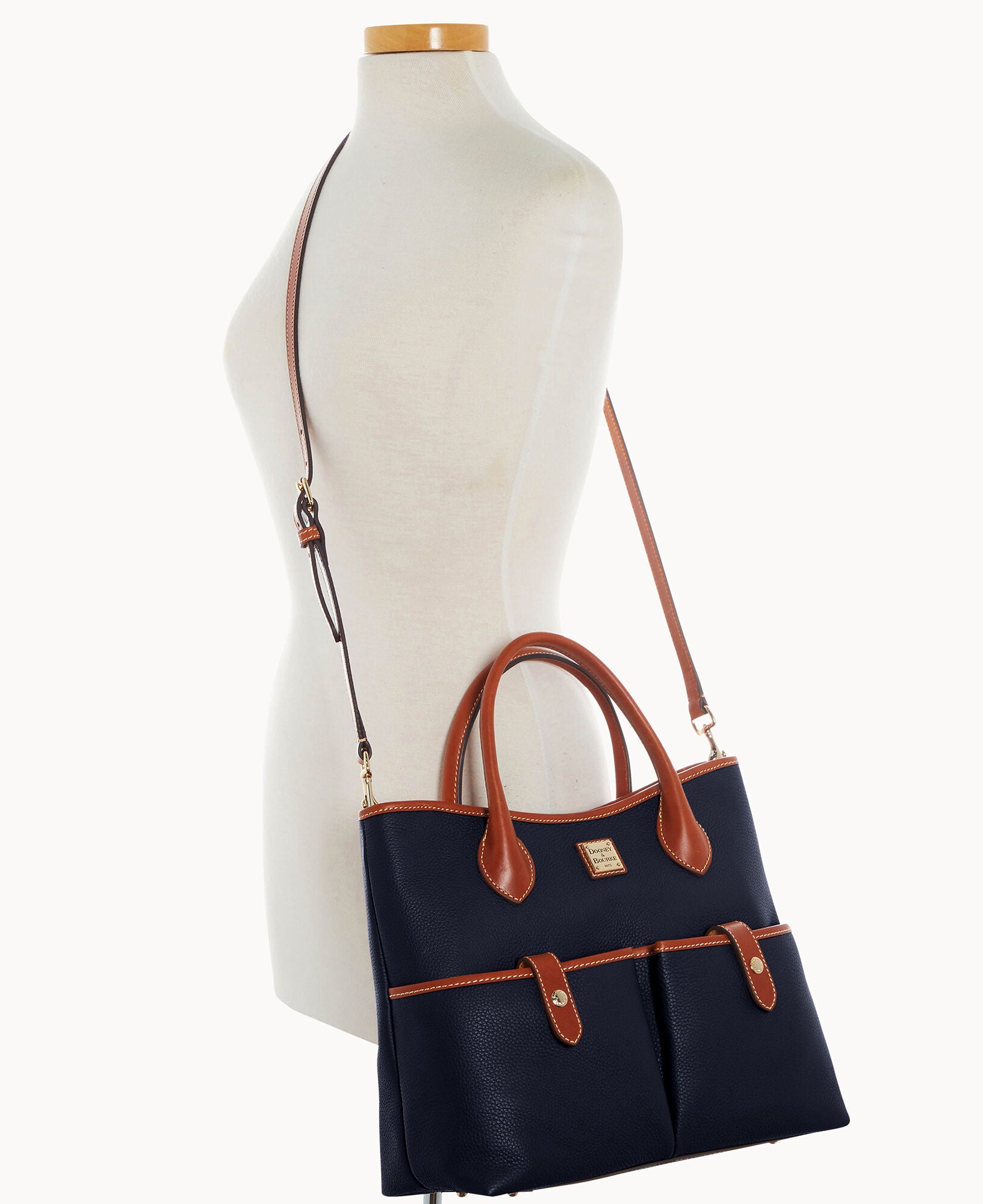 Pebble Grain Short Handle Tote - Image 4