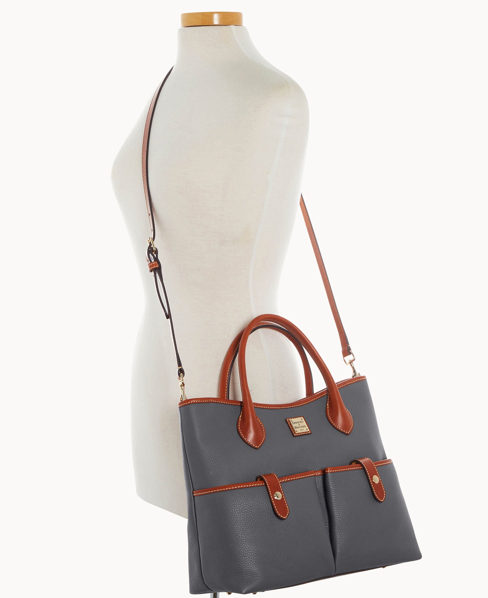 Pebble Grain Short Handle Tote - Image 6