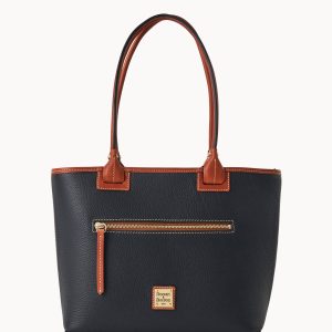 Pebble Grain Zip Tote