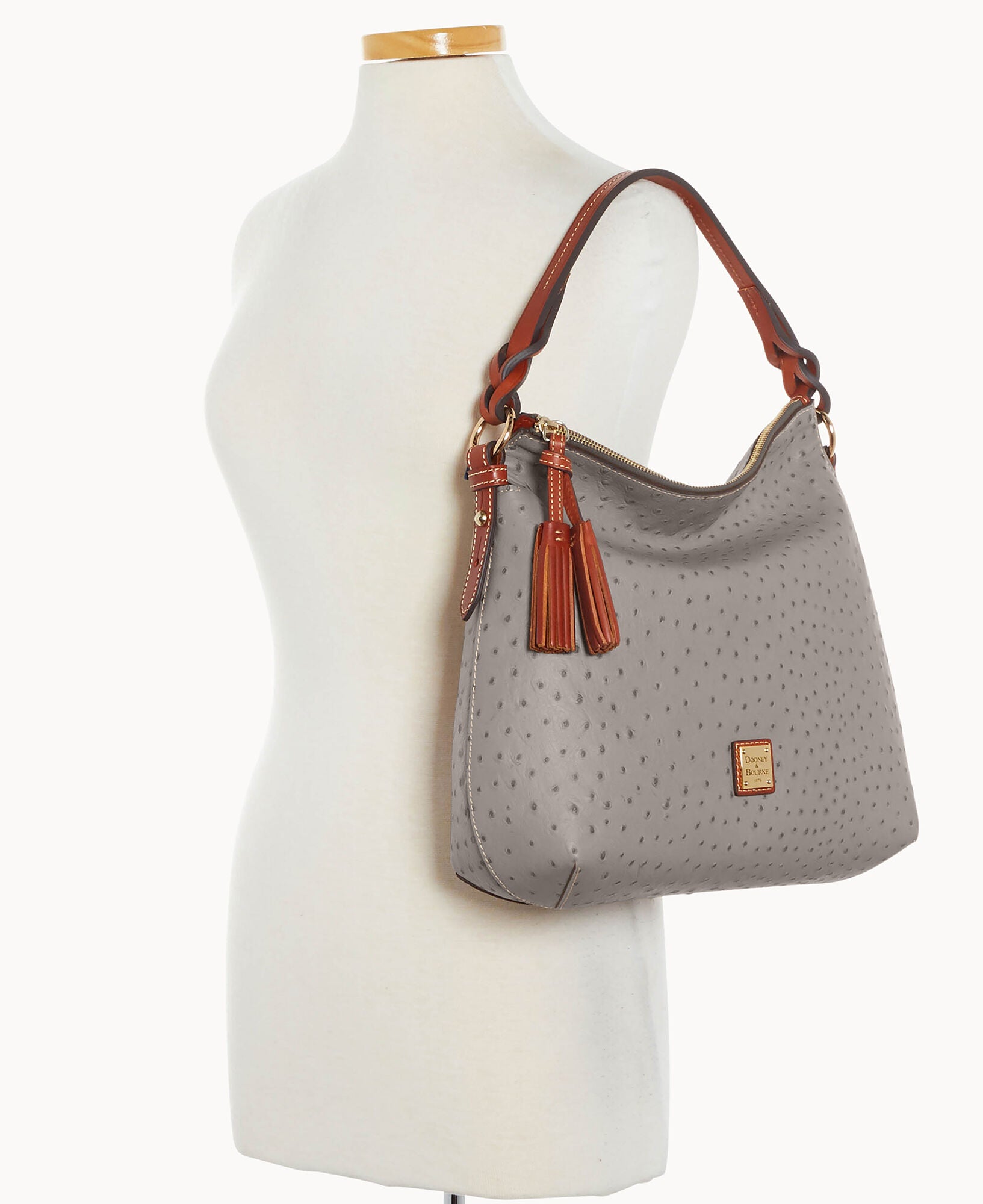 Ostrich Twist Strap Hobo - Image 8