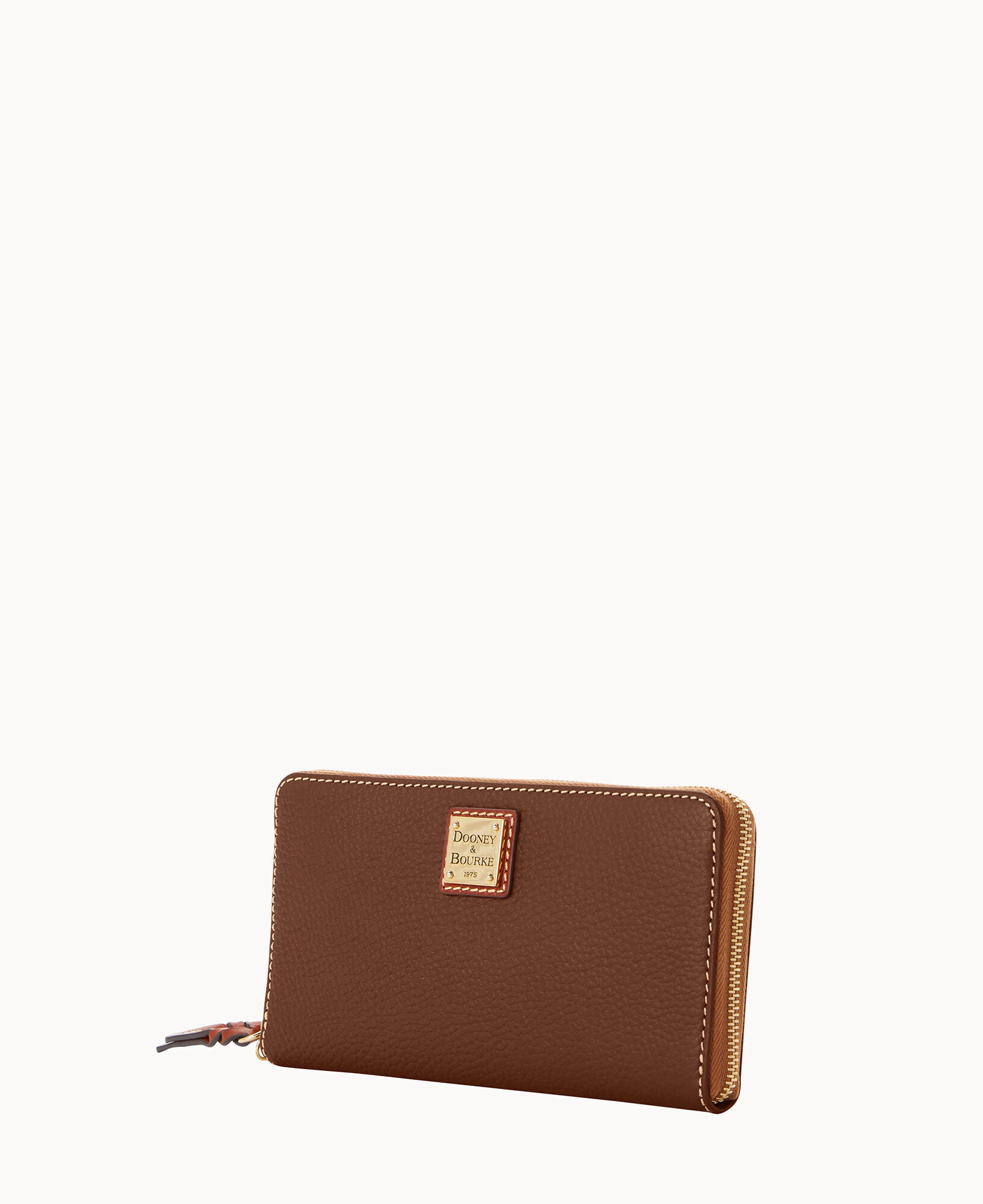 Pebble Grain Large Zip Around Wristlet Crossbody - Image 7