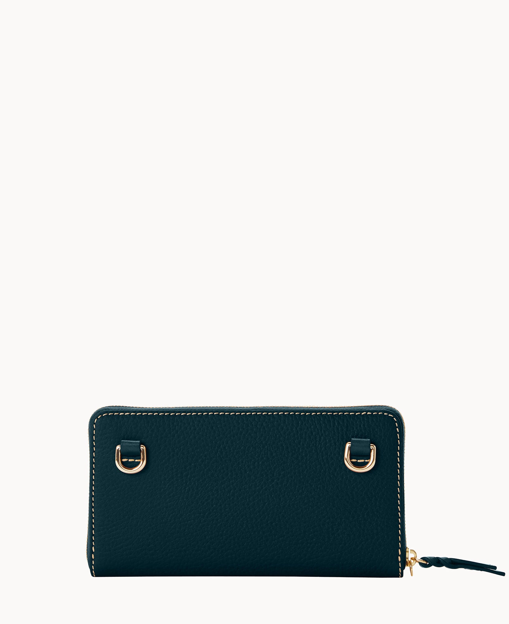 Pebble Grain Large Zip Around Wristlet Crossbody - Image 4