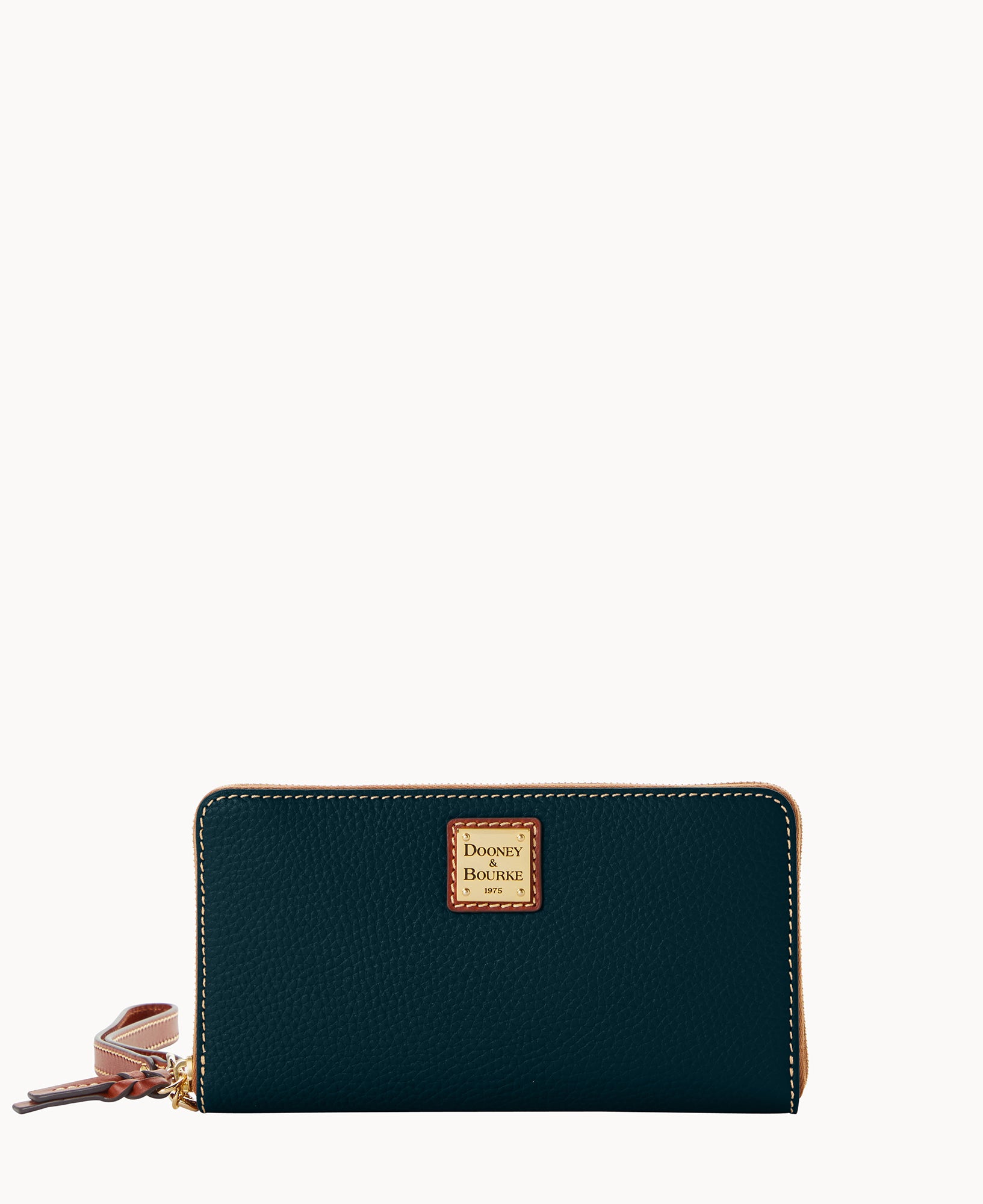 Pebble Grain Large Zip Around Wristlet Crossbody - Image 11