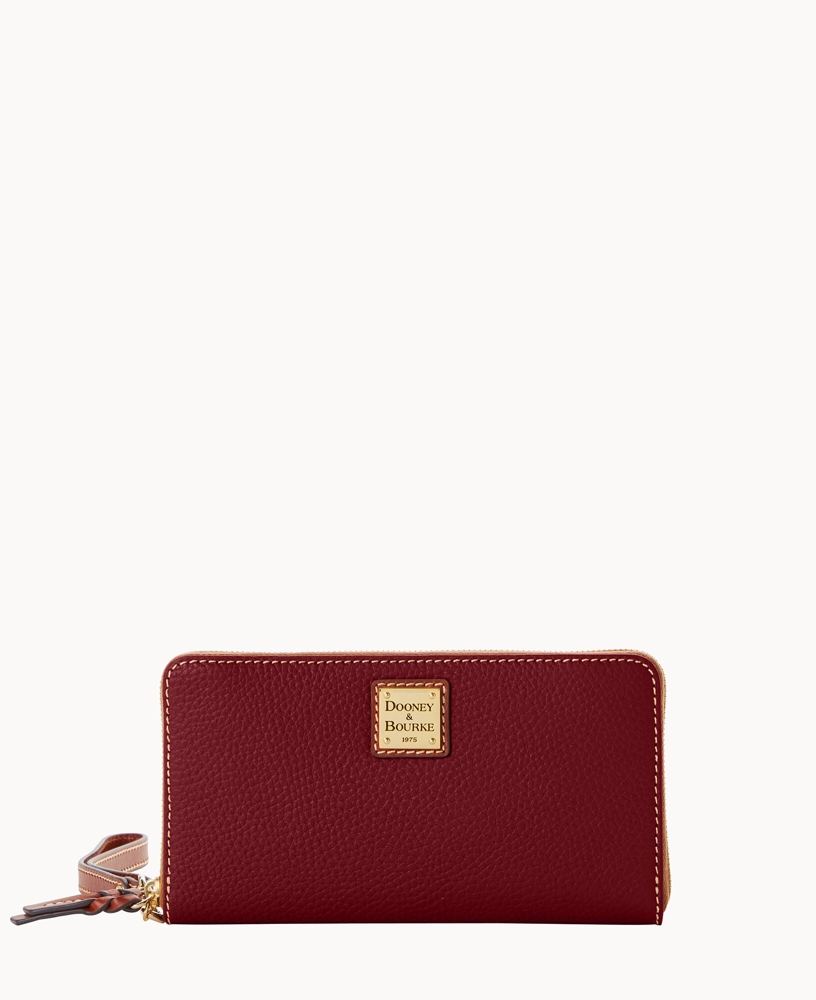 Pebble Grain Large Zip Around Wristlet Crossbody - Image 20