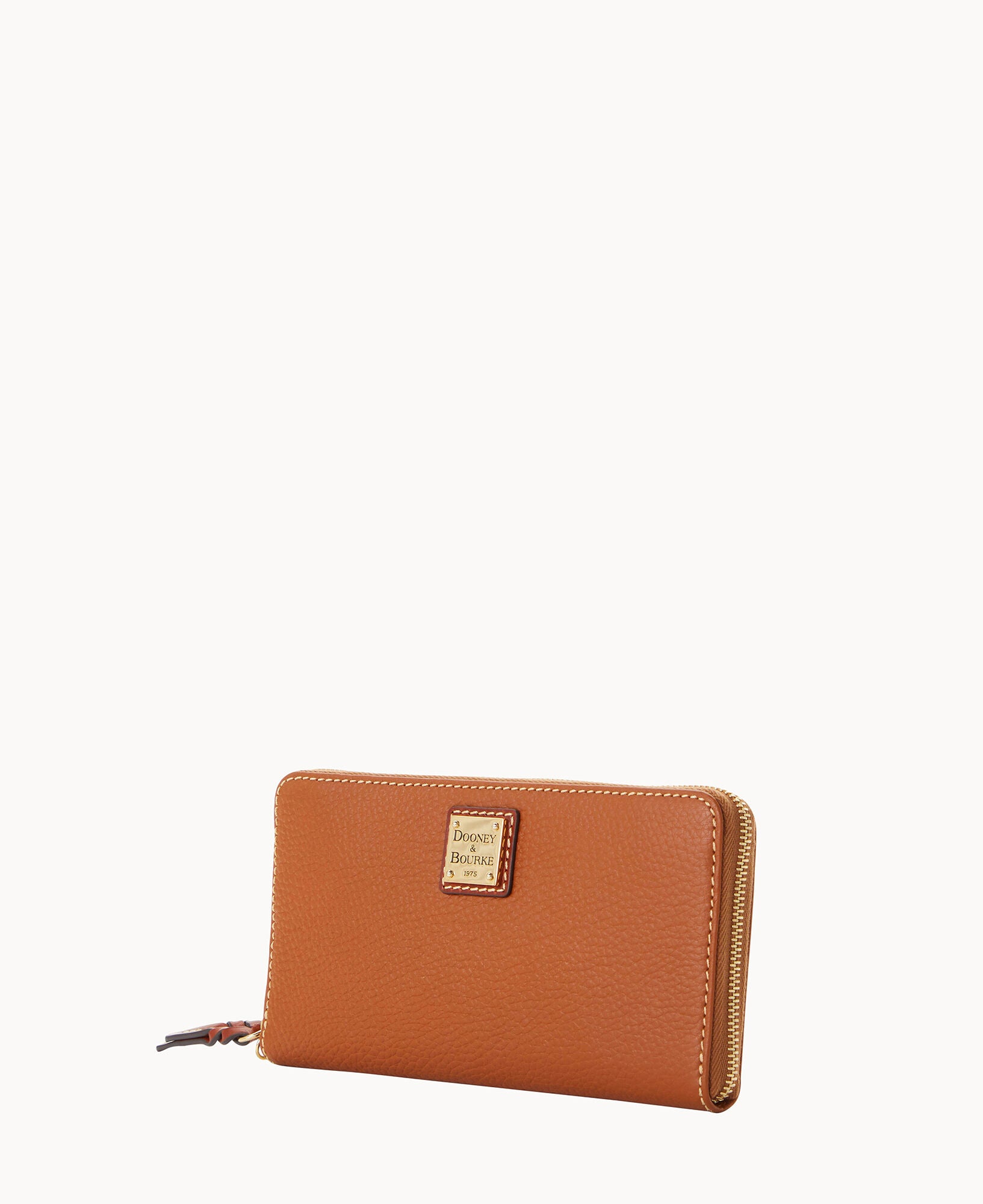 Pebble Grain Large Zip Around Wristlet Crossbody - Image 26