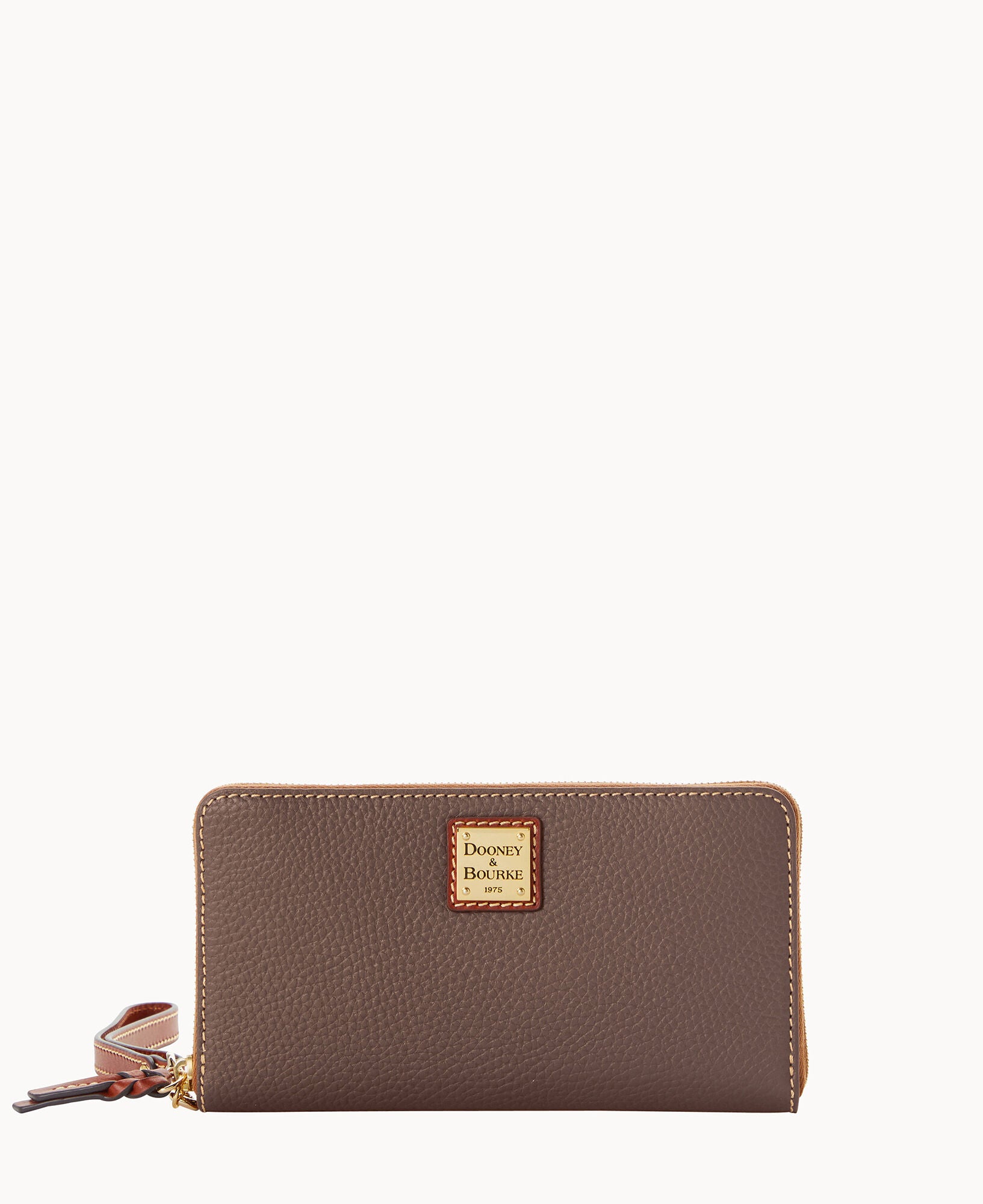 Pebble Grain Large Zip Around Wristlet Crossbody - Image 29