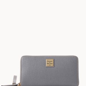 Saffiano Large Zip Around Wristlet Crossbody