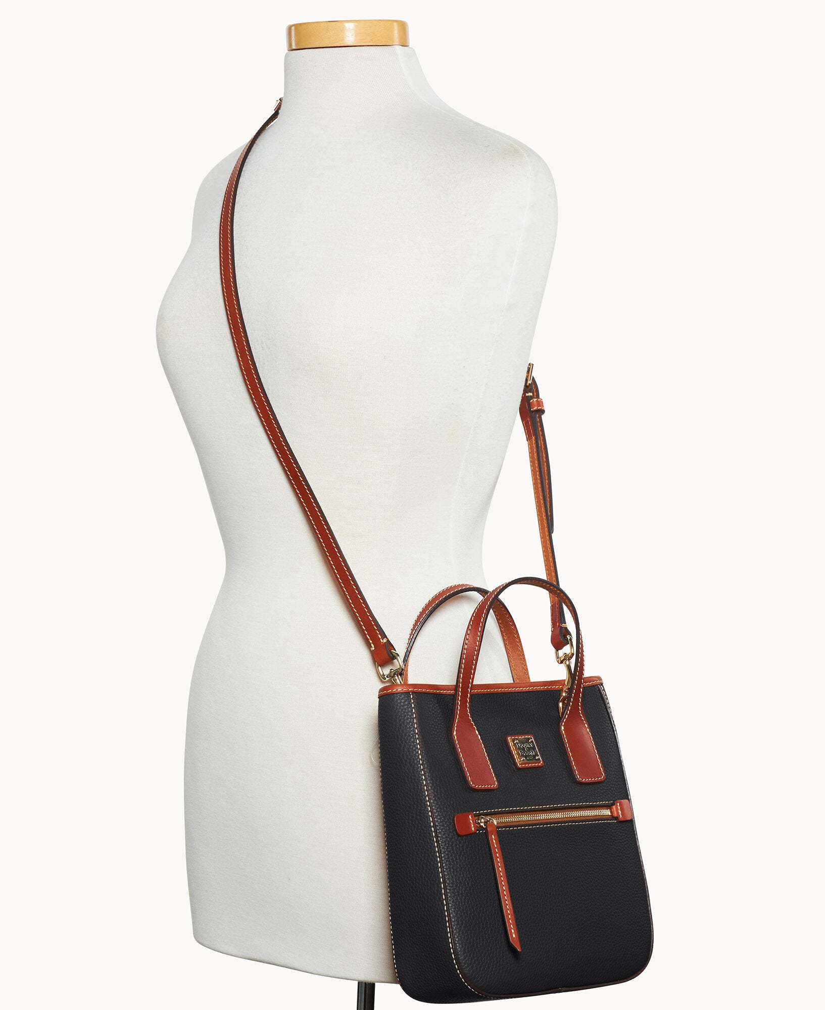Pebble Grain Small Handle Tote - Image 16