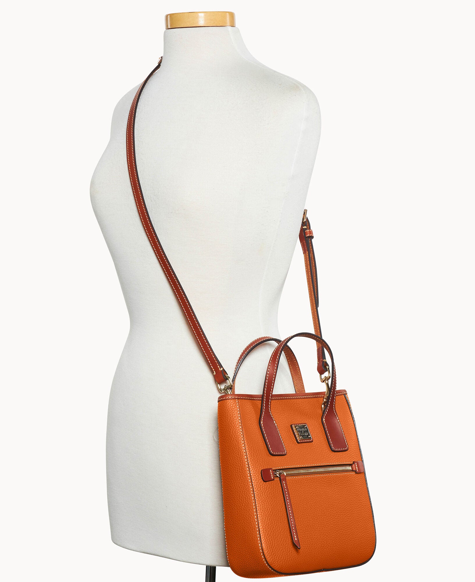 Pebble Grain Small Handle Tote - Image 20
