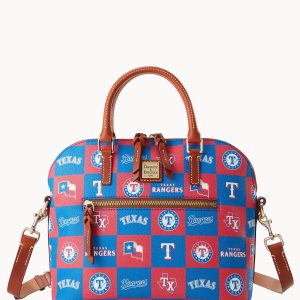 MLB Rangers Domed Zip Satchel
