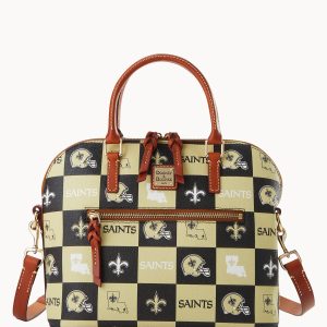 NFL Saints Domed Zip Satchel