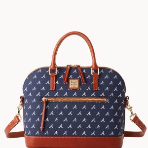 MLB Braves Domed Zip Satchel