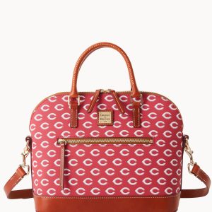 MLB Reds Domed Zip Satchel