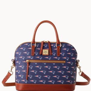 NFL Patriots Domed Zip Satchel