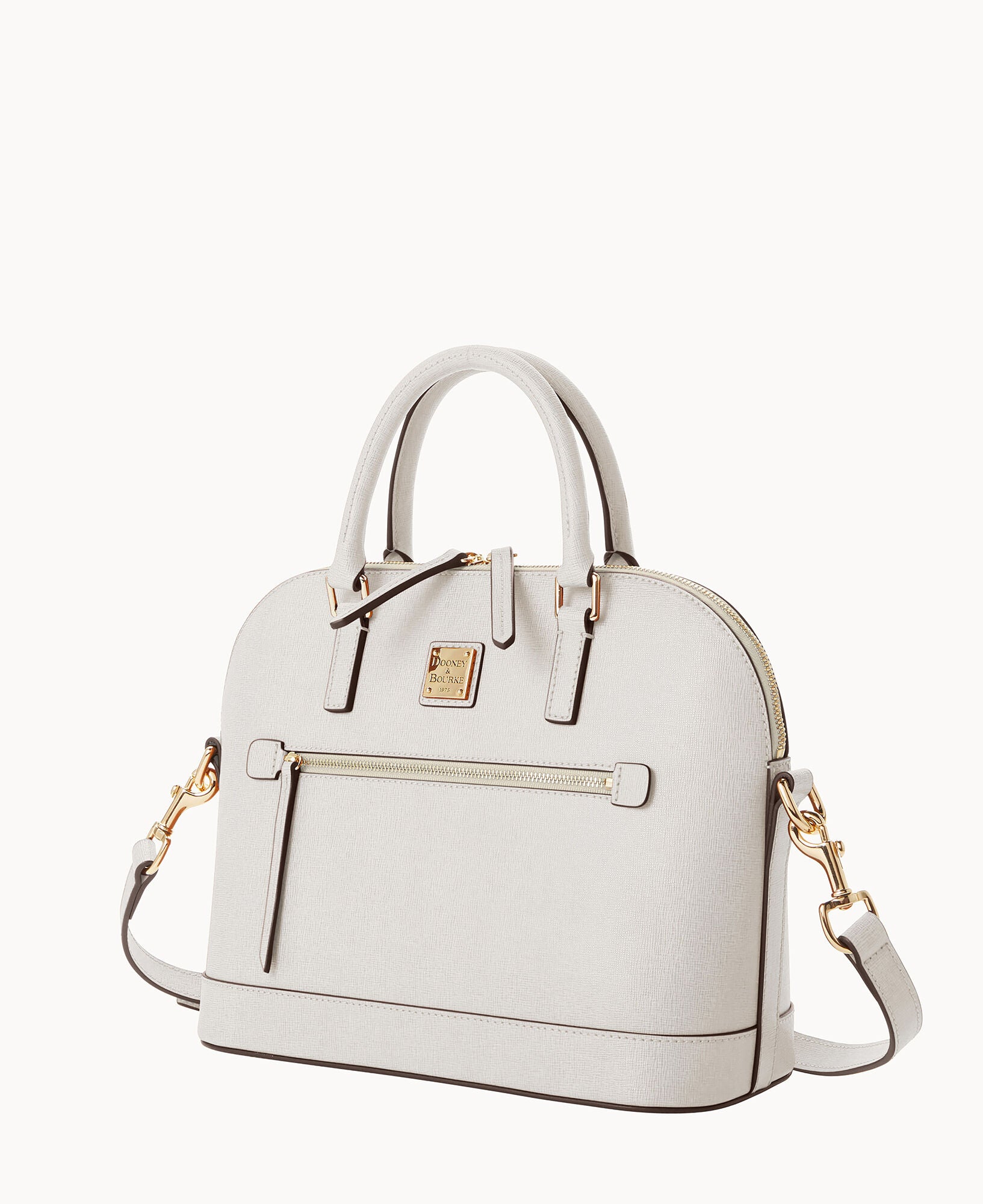 Saffiano Domed Zip Satchel - Image 18