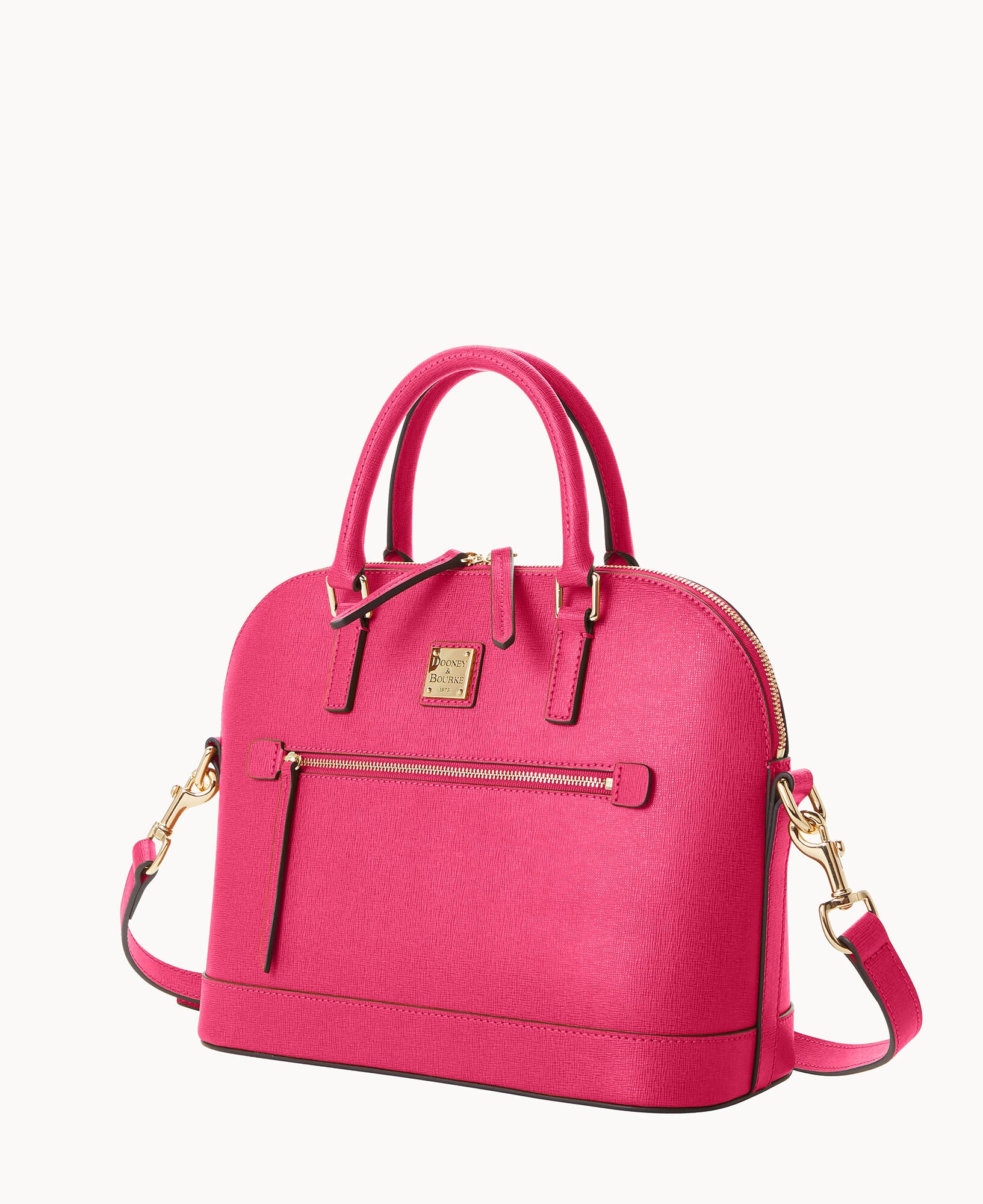 Saffiano Domed Zip Satchel - Image 29