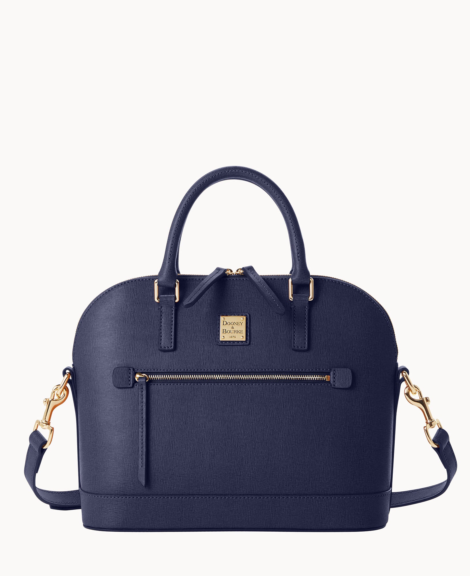 Saffiano Domed Zip Satchel - Image 9