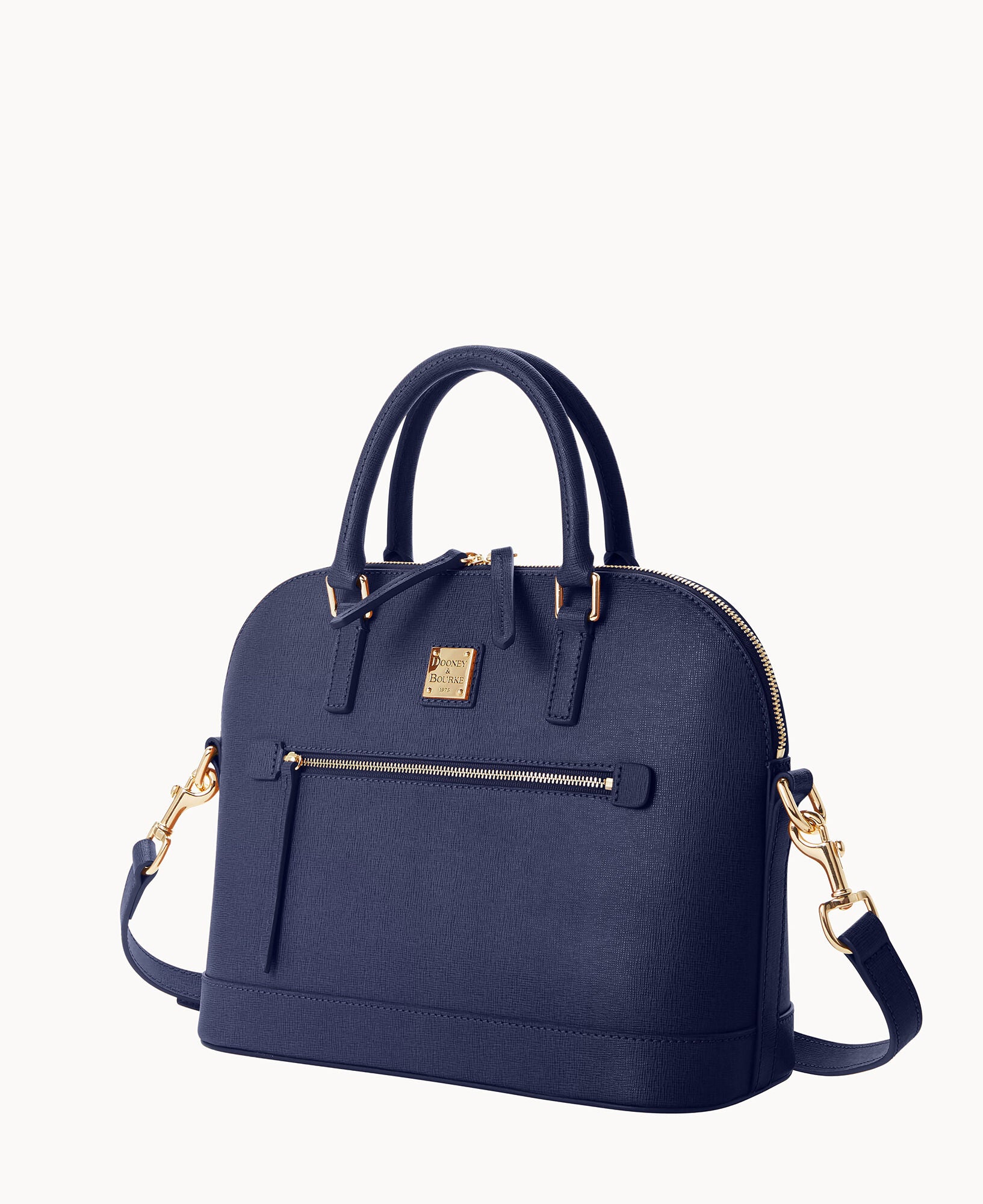 Saffiano Domed Zip Satchel - Image 10