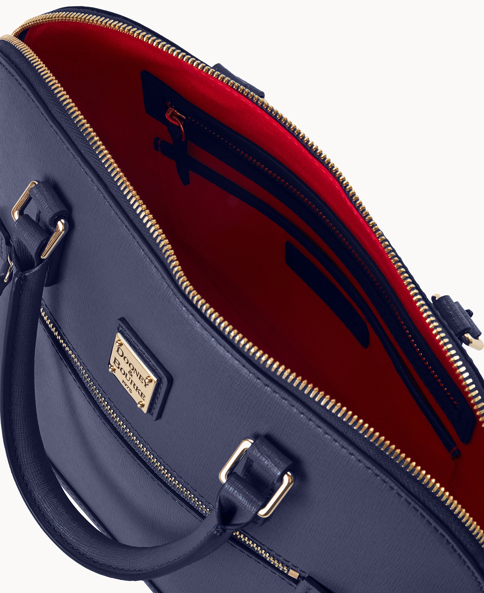 Saffiano Domed Zip Satchel - Image 11