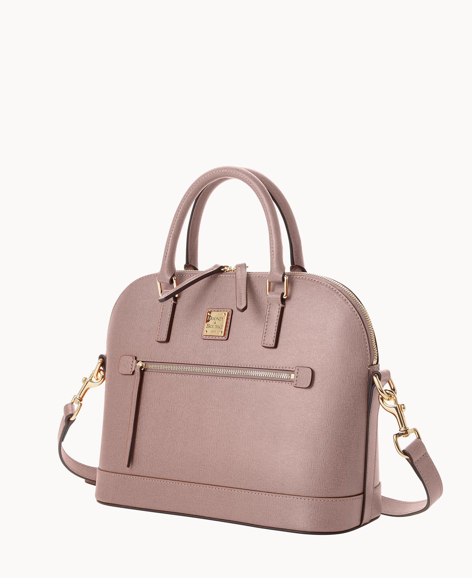 Saffiano Domed Zip Satchel - Image 21