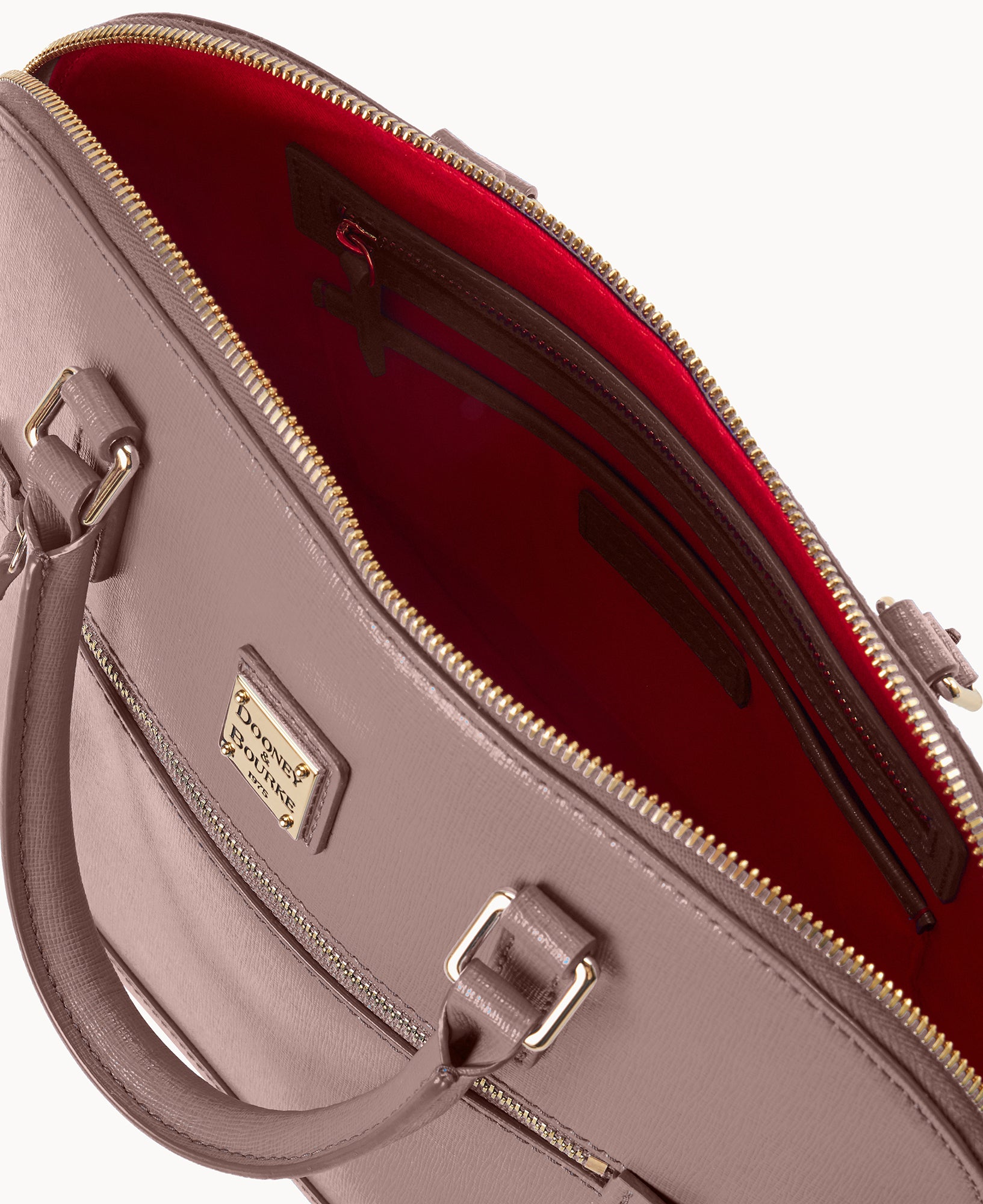 Saffiano Domed Zip Satchel - Image 22