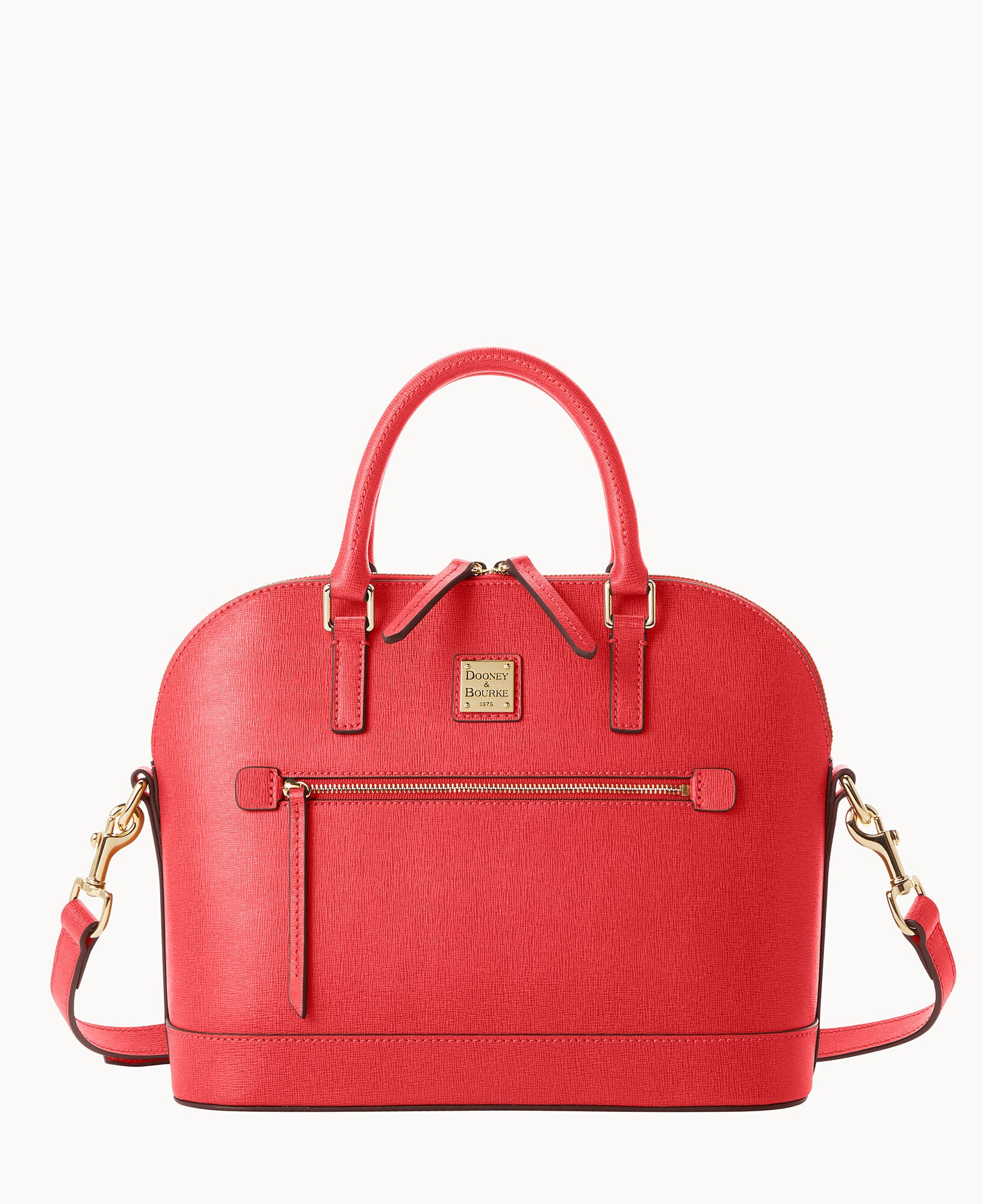 Saffiano Domed Zip Satchel - Image 13