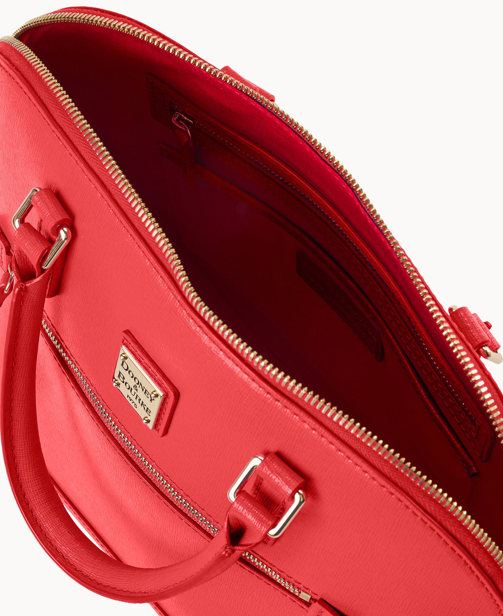 Saffiano Domed Zip Satchel - Image 15