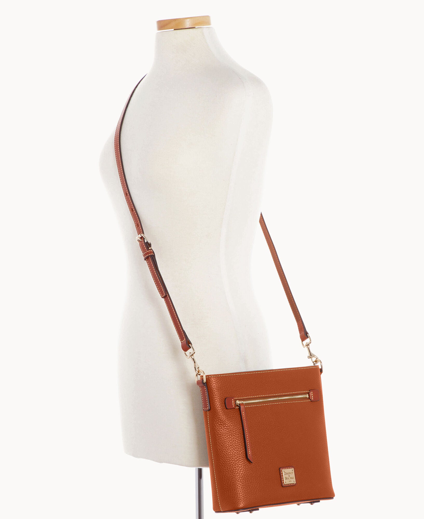 Pebble Grain Zip Crossbody - Image 7