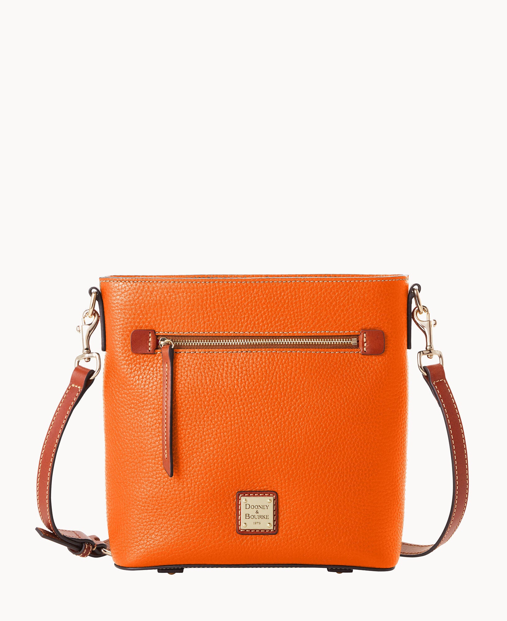 Pebble Grain Zip Crossbody