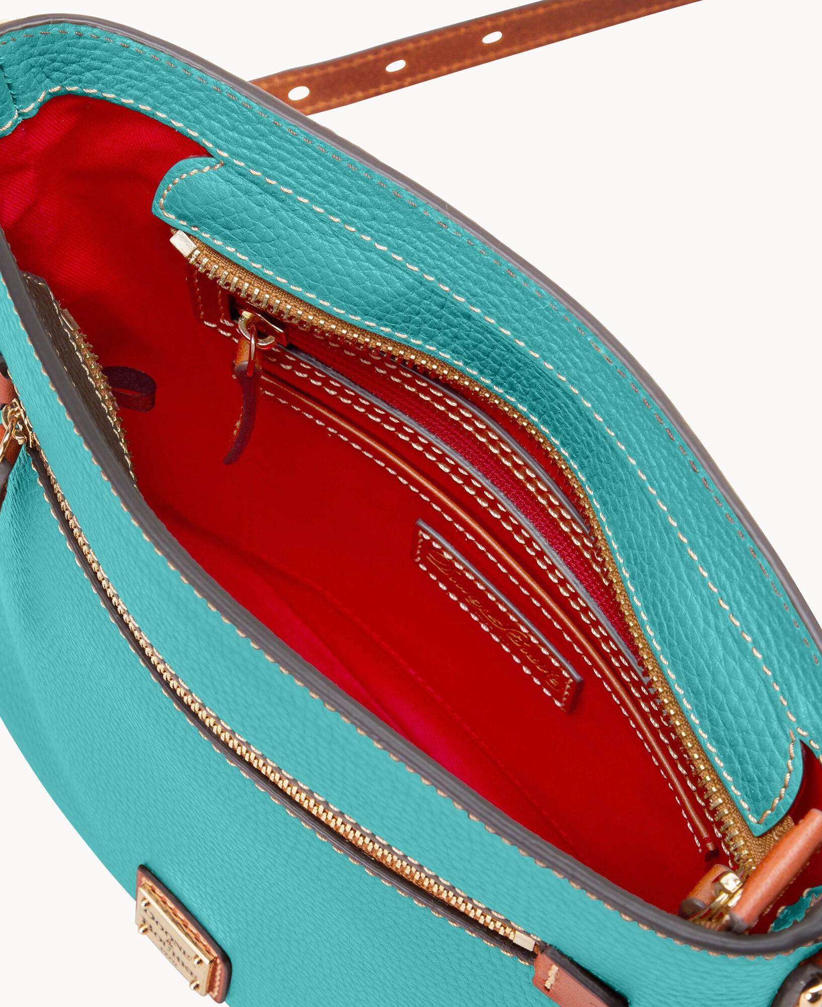 Pebble Grain Zip Crossbody - Image 9