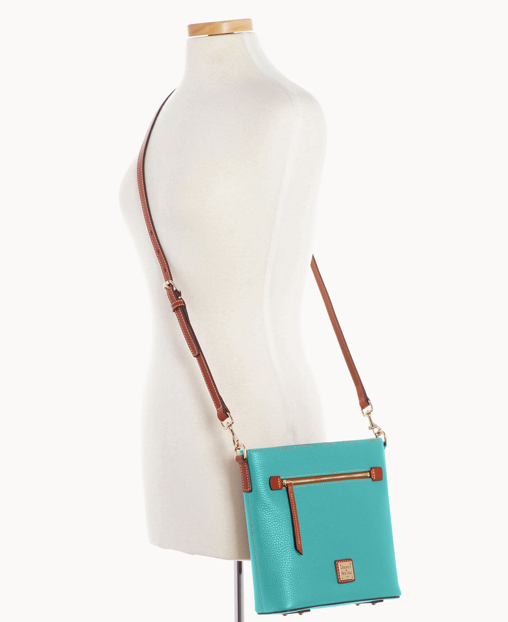 Pebble Grain Zip Crossbody - Image 10