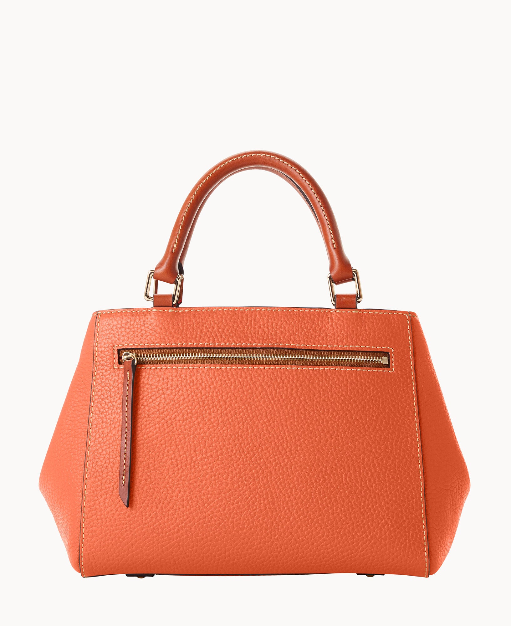 Pebble Grain Small Zip Satchel - Image 19
