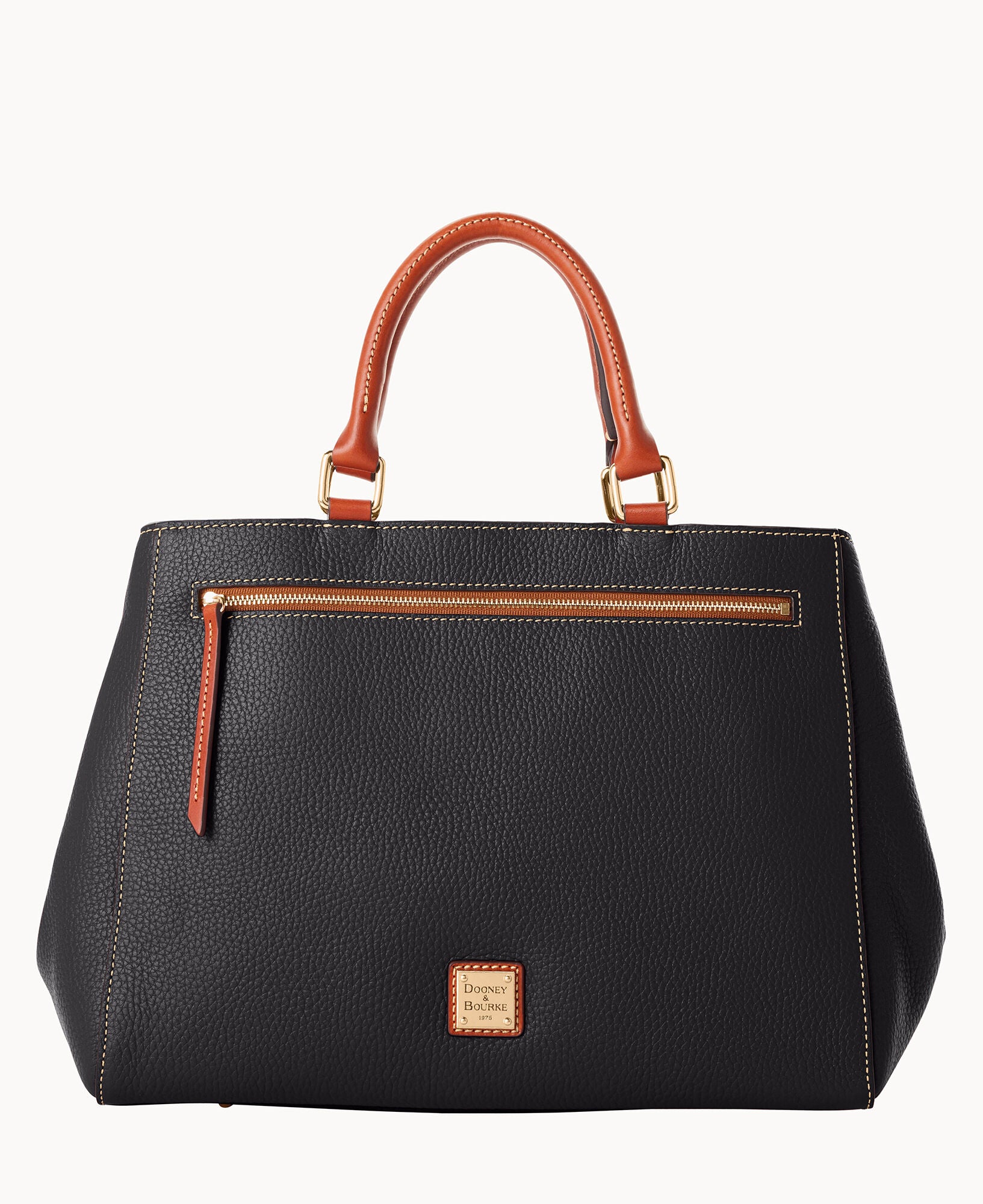 Pebble Grain Zip Satchel - Image 20