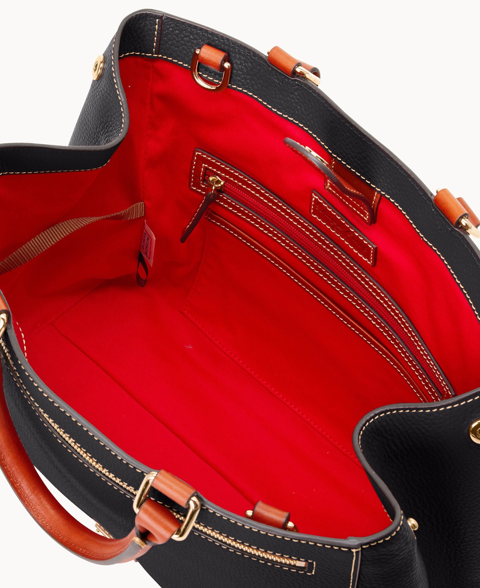 Pebble Grain Zip Satchel - Image 22