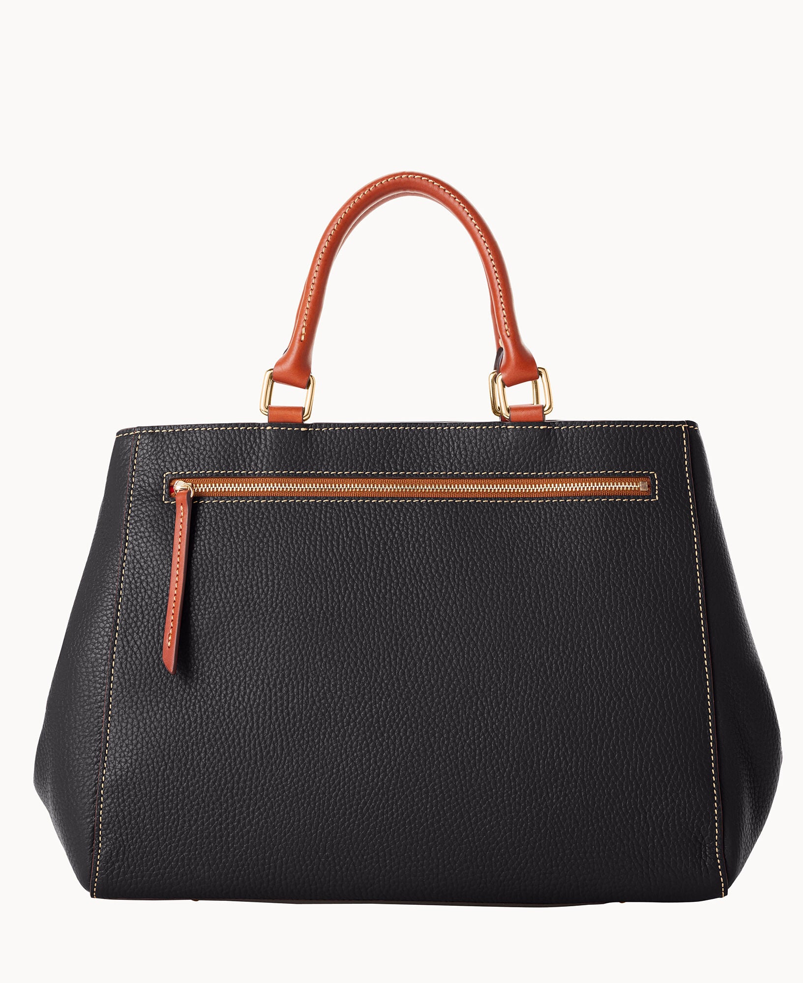 Pebble Grain Zip Satchel - Image 23