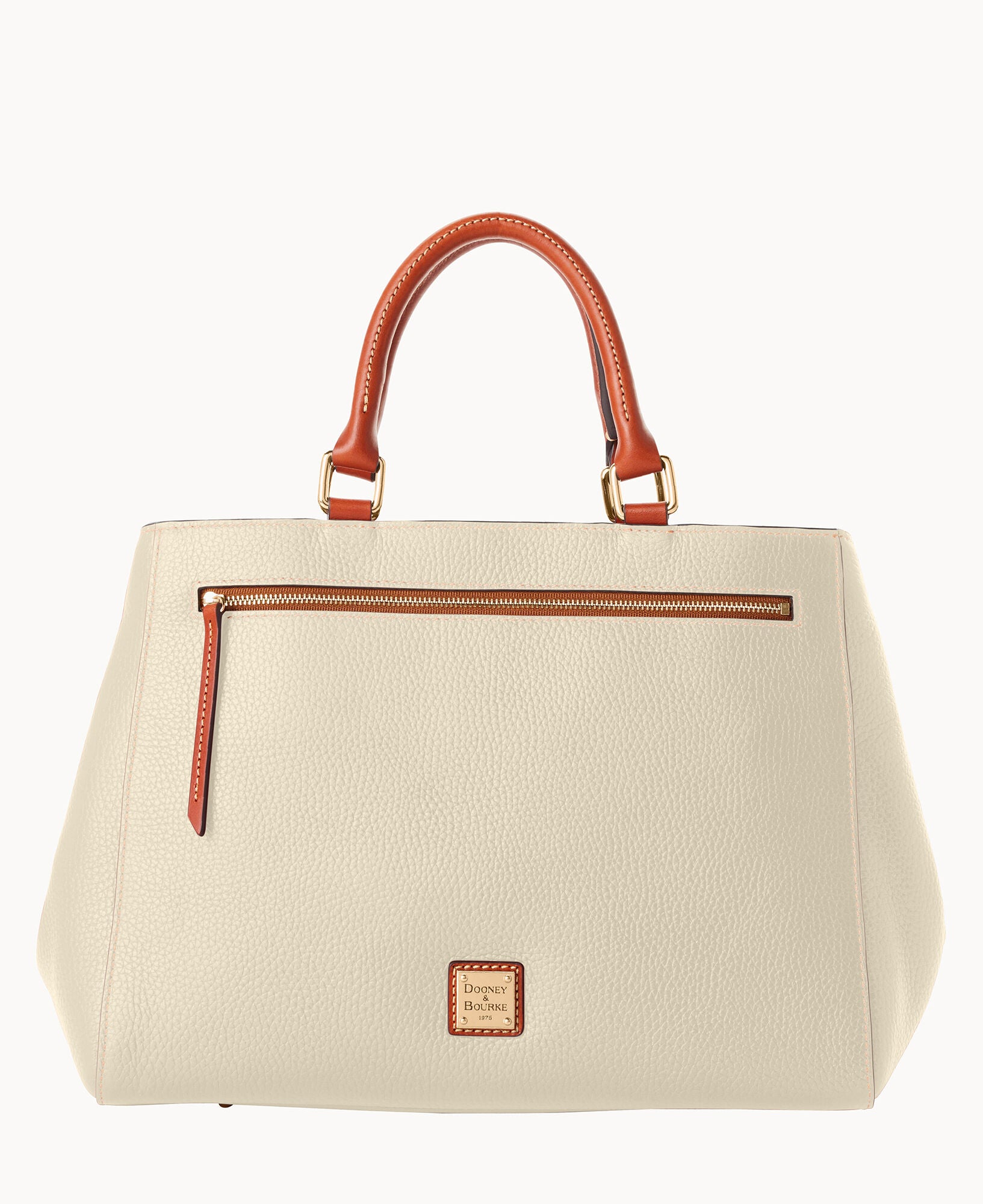 Pebble Grain Zip Satchel - Image 6