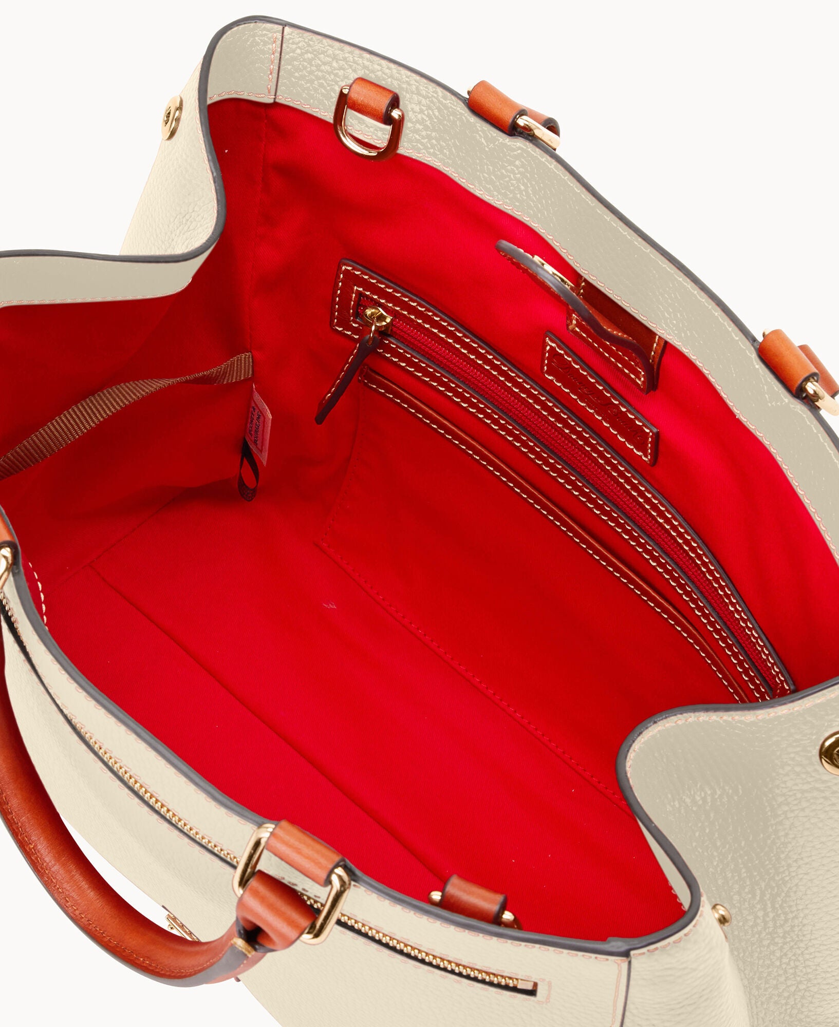 Pebble Grain Zip Satchel - Image 8