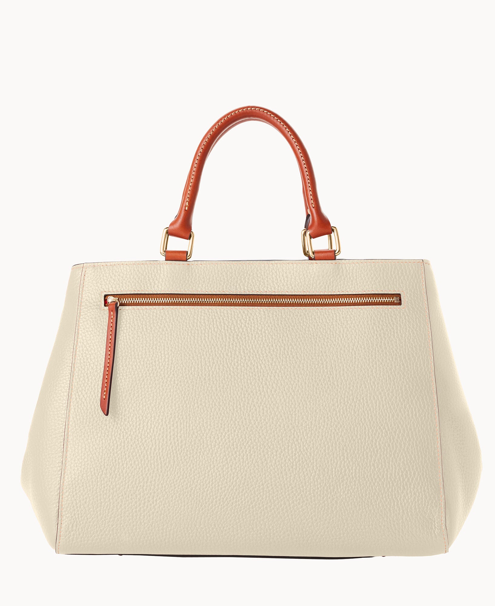 Pebble Grain Zip Satchel - Image 9