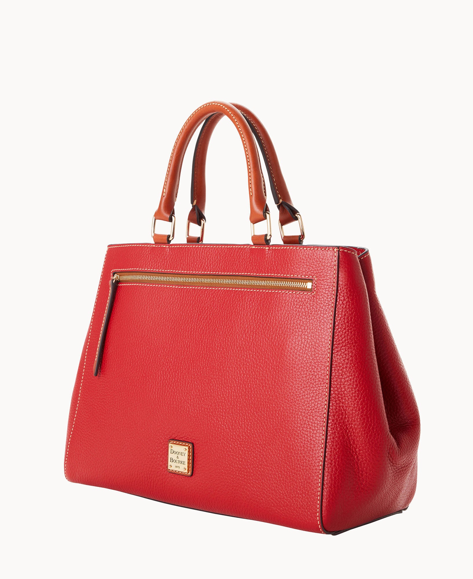 Pebble Grain Zip Satchel - Image 2