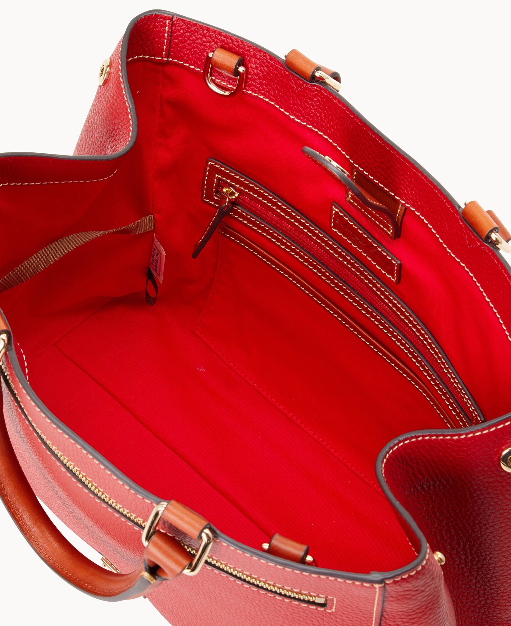 Pebble Grain Zip Satchel - Image 3