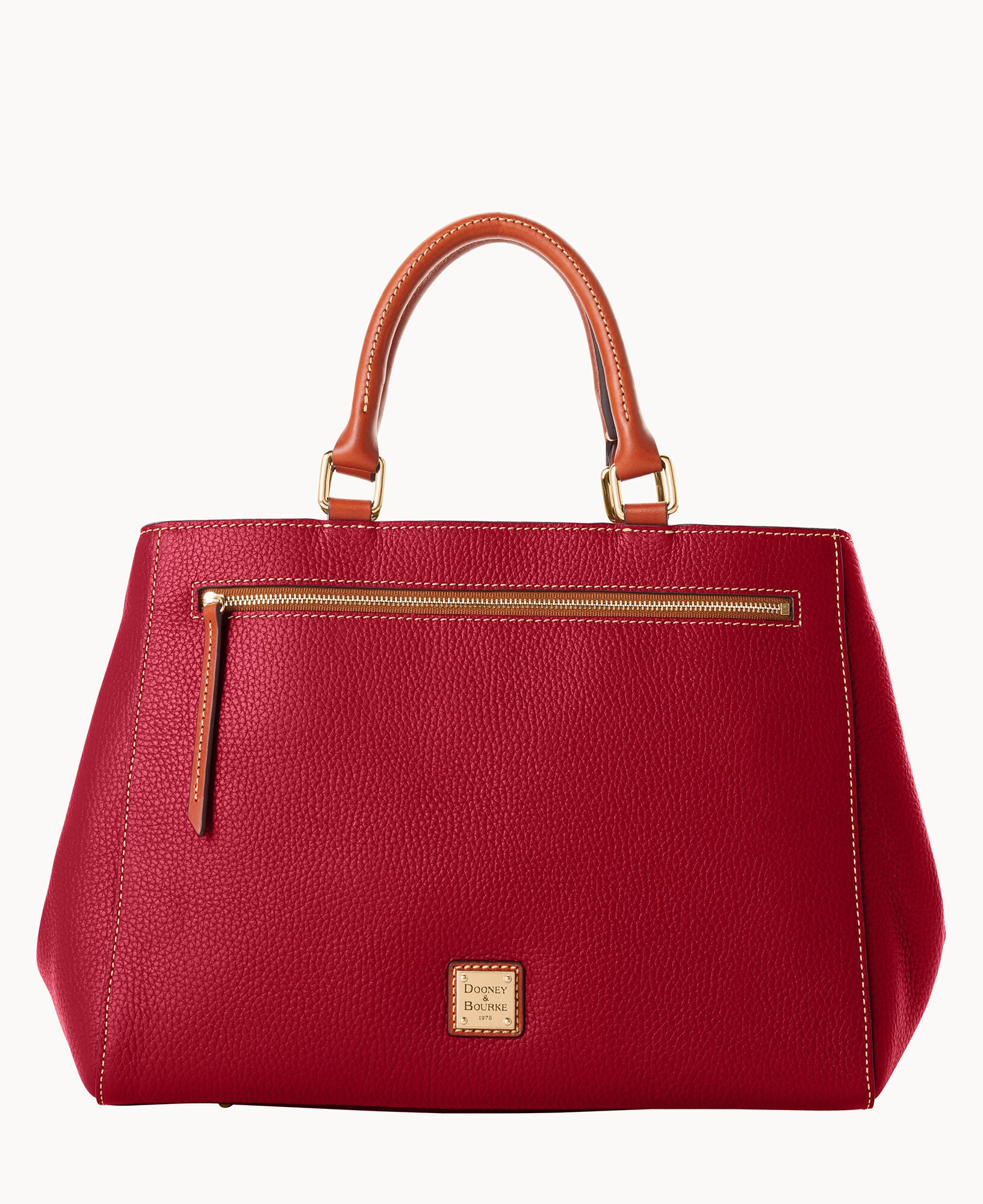 Pebble Grain Zip Satchel - Image 25