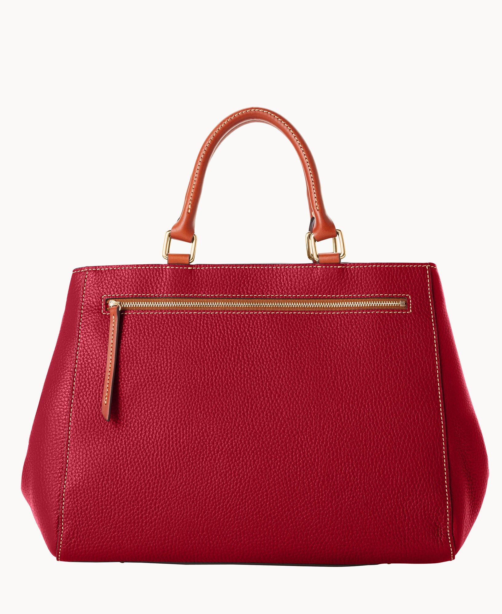 Pebble Grain Zip Satchel - Image 27