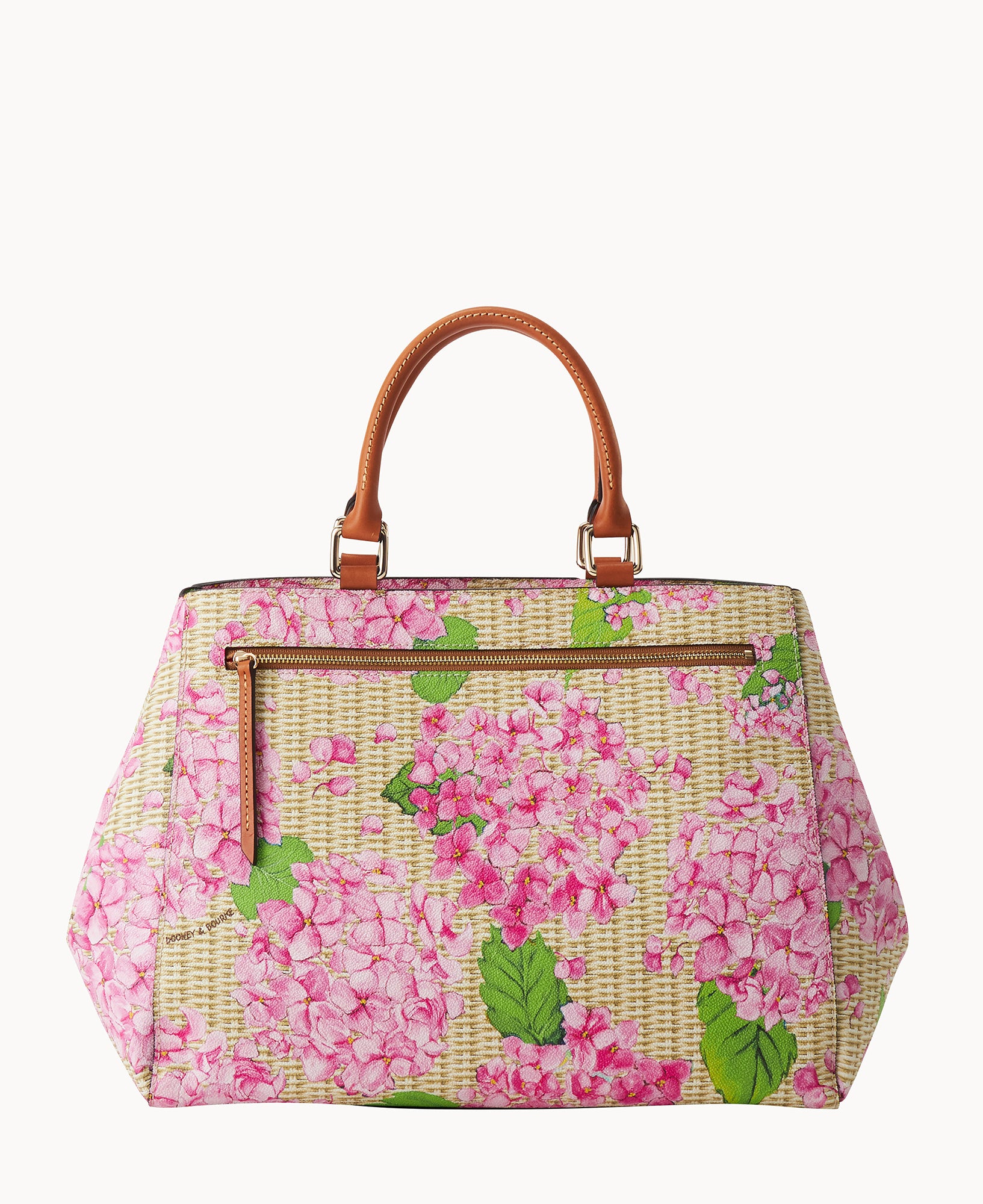 Hydrangea Basketweave Zip Satchel - Image 4